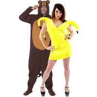 Fancy Dress - Monkey & Banana Dress Couple Costumes