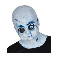 Fancy Dress - Cracked Baby Doll Mask