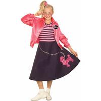 fancy dress teen pink poodle 50s costume