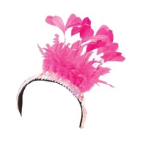 Fancy Dress - Pink Sequin Headpiece