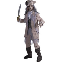 Fancy Dress - Mens Zombie Pirate Costume