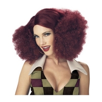 Fancy Dress - Disco Sensation Burgundy Wig