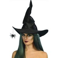 Fancy Dress - Halloween Spell Caster Hat with Spider