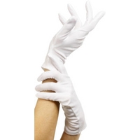 fancy dress white gloves