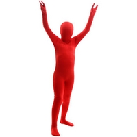 fancy dress child red morphsuit