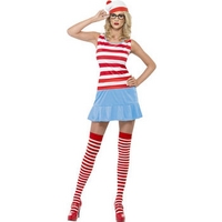 Fancy Dress - Ladies\' Where\'s Wally Cutie Costume
