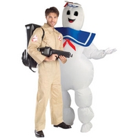 fancy dress ghostbuster marshmallow man couple costumes