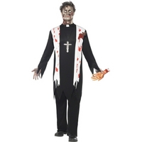 fancy dress zombie priest costume