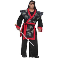 Fancy Dress - Dark Samurai Warrior Costume (Plus Size)
