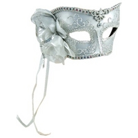 Fancy Dress - Venetian Mask with Rose