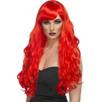 fancy dress desire wig red