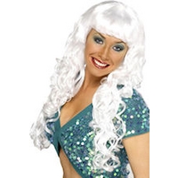 Fancy Dress - Siren Wig WHITE