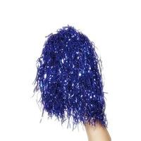 Fancy Dress - Pom Poms Metallic Blue