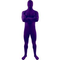 fancy dress second skin suit purple
