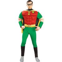 Fancy Dress - Deluxe Robin Muscle Chest Super Hero Costume
