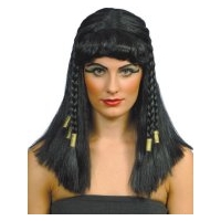 Fancy Dress - Black Cleopatra Wig With Braids