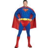 Fancy Dress - Muscle Chest Superman Super Hero Costume (Plus Size)