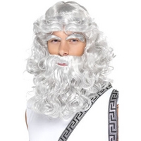 Fancy Dress - Zeus Wig, Beard & Eyebrows