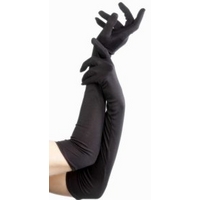 Fancy Dress - Long Black Gloves