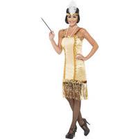 fancy dress gold flapper costume