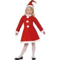 Fancy Dress - Child Santa Girl Costume