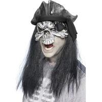 fancy dress skeleton pirate mask