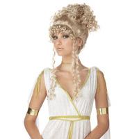 fancy dress athenian goddess blonde wig