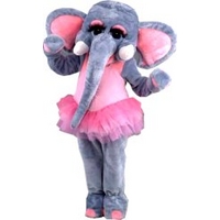 Fancy Dress - Luxury Ballerina Elephant Mascot Costume