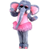 fancy dress luxury ballerina elephant mascot costume