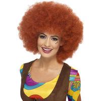 fancy dress auburn 60s afro wig