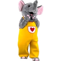 Fancy Dress - Luxury Smiling Elephant Mascot Costume