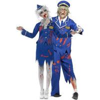 Fancy Dress - Zombie Pilot & Air Hostess Couple Costumes