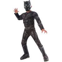 fancy dress child deluxe black panther costume