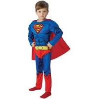 Fancy Dress - Child Deluxe Comic Book Superman Costume