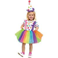 fancy dress child clown girl costume