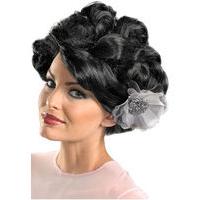 fancy dress dark bloom deluxe wig