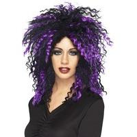 Fancy Dress - Diabolist Wig (Black and Purple)