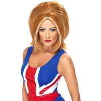 fancy dress ginger power wig