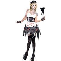 fancy dress fever zombie french maid costume