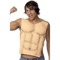 fancy dress muscle chest six pack