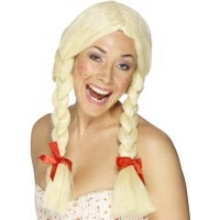 Fancy Dress - Schoolgirl / Dutchgirl Blonde Wig