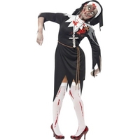 fancy dress zombie nun costume