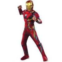 Fancy Dress - Child Deluxe Civil War Iron Man Costume