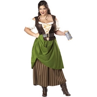 Fancy Dress - Tavern Maiden Costume (Plus Size)