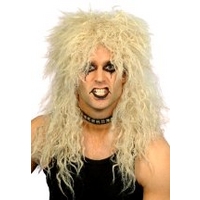 Fancy Dress - Hard Rocker Blonde Wig