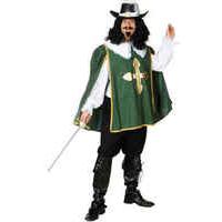 Fancy Dress - Green Musketeer Costume  Aramis