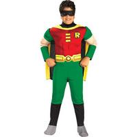 fancy dress child robin muscle chest super hero costume