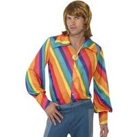 Fancy Dress - 1970s Rainbow Colour Shirt