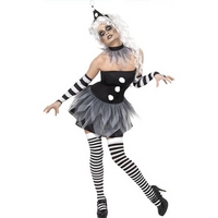 Fancy Dress - Sinister Pierrot Clown Costume