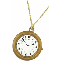 fancy dress clock necklace